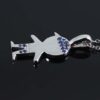 sapphire child pendant