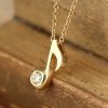 Diamond Music Note Pendant