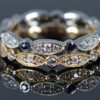 gold diamond bands