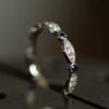 sapphire and diamond band