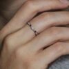 sapphire ring on hand