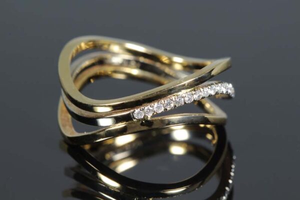 two tone gold ring