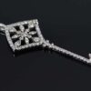 diamond key pendant