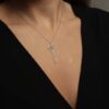 diamond key necklace