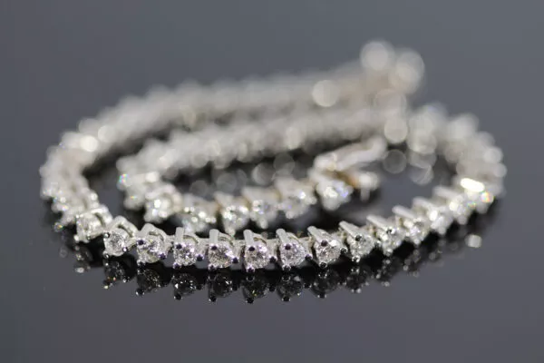 Diamond Tennis Bracelet 14K White Gold - Image 2