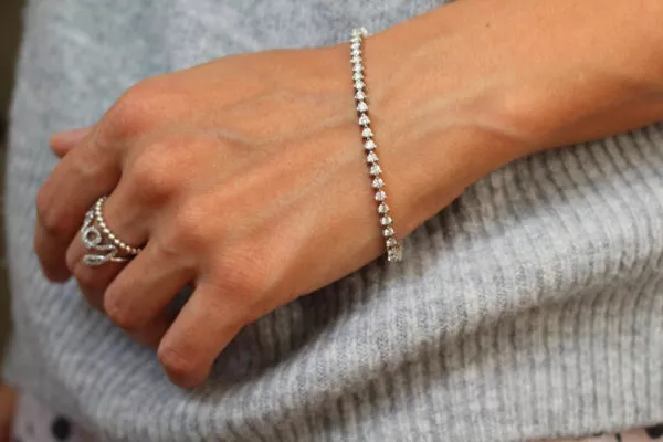 Diamond Tennis Bracelet 14K White Gold