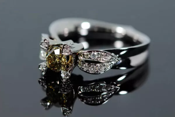 white gold diamond ring
