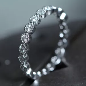 milgrain eternity ring