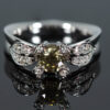 diamond leaves ring