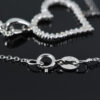 Double Heart 14K Gold Diamond Necklace - Image 7