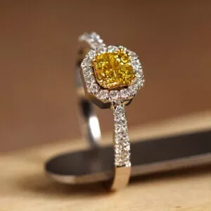 yellow diamond ring
