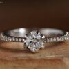 White Gold Diamond Engagement Ring