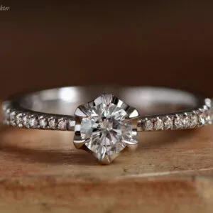 White Gold Diamond Engagement Ring