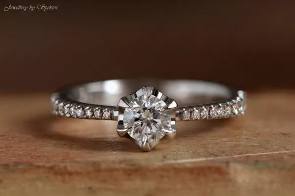 White Gold Diamond Engagement Ring