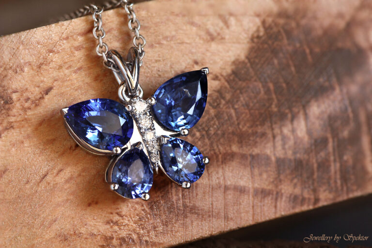 sapphire and diamond butterfly