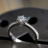 White Gold Diamond Engagement Ring - Image 2