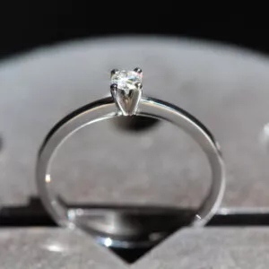 tiny diamond ring