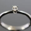 Tiny diamond engagement ring 18K white gold - Image 6