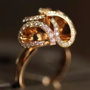 diamond flower ring