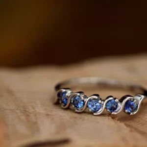 sapphire eternity band