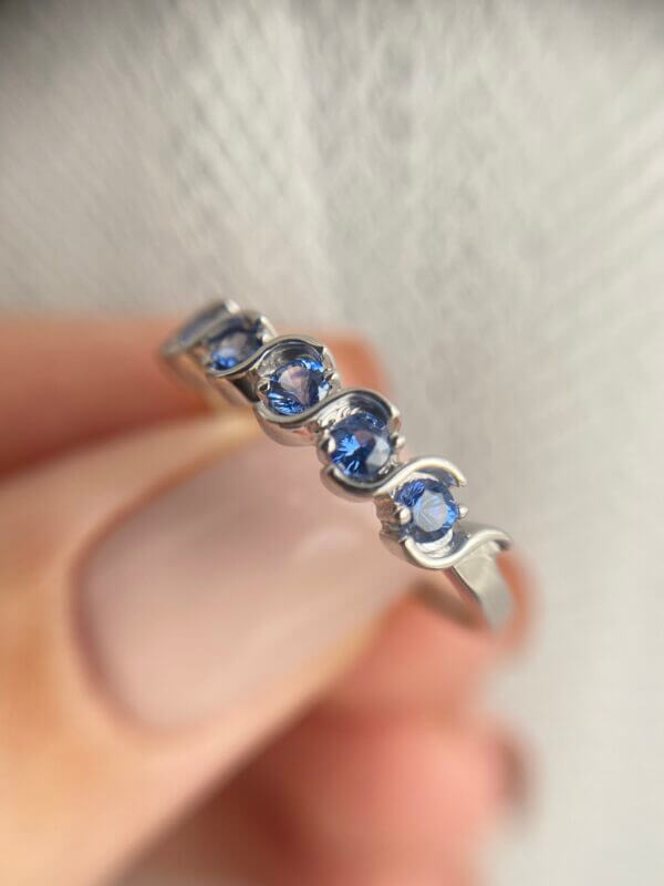 macro sapphire ring
